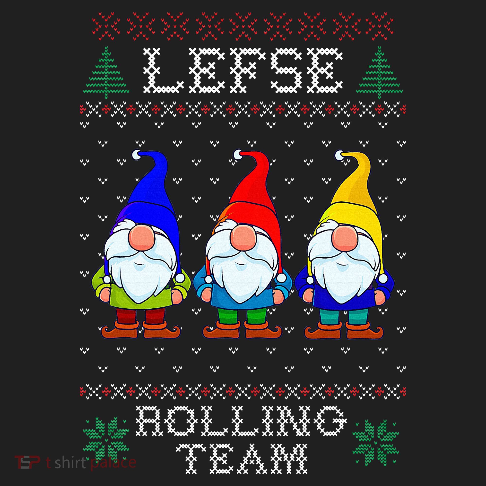 Lefse Rolling Team Christmas Baking Tomte Gnome Xmas  Golf Towel