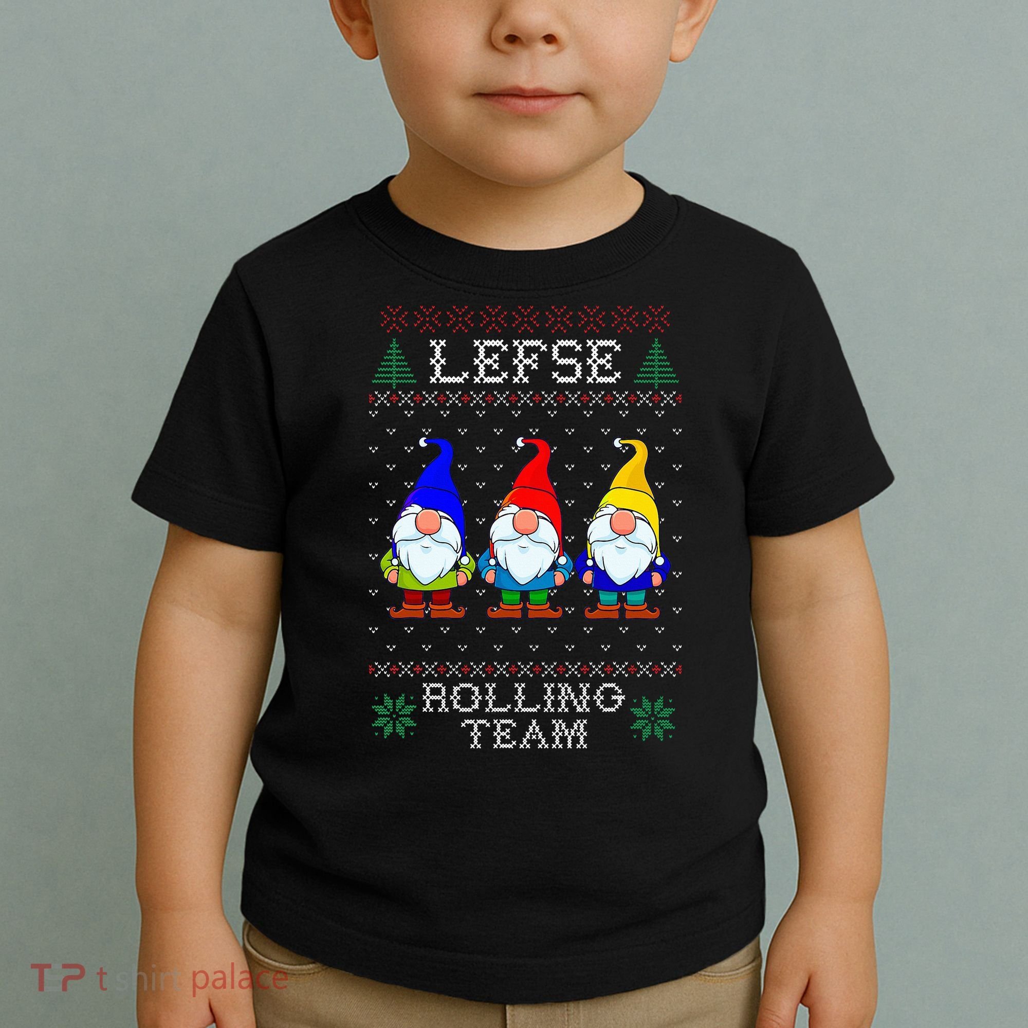 Lefse Rolling Team Christmas Baking Tomte Gnome Xmas  Toddler T-Shirt