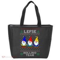 Lefse Rolling Team Christmas Baking Tomte Gnome Xmas  Tote Bag thumb 0
