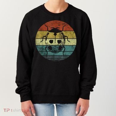 Ladybug Retro Vintage 60s 70s Sunset Bug Insect Women's Sweatshirt