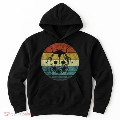 Ladybug Retro Vintage 60s 70s Sunset Bug Insect Hoodie