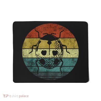 Ladybug Retro Vintage 60s 70s Sunset Bug Insect Mousepad