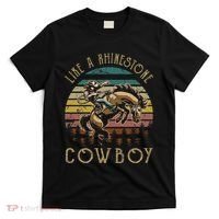 Like Rhinestones Vintage Art Western Horses Riding Cowboy Gift T-Shirt thumb 0