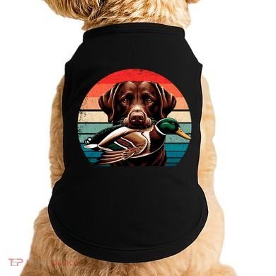 Labrador Retriever With Mallard Duck Hunting Gift Doggie Tank