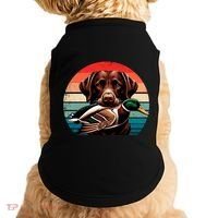 Labrador Retriever With Mallard Duck Hunting Gift Doggie Tank thumb 0