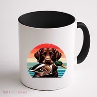 Labrador Retriever With Mallard Duck Hunting Gift Coffee Mug thumb 1