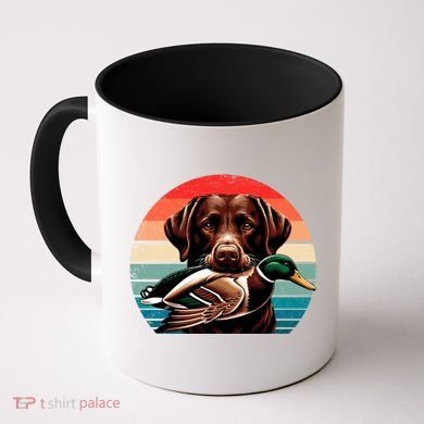 Labrador Retriever With Mallard Duck Hunting Gift Coffee Mug