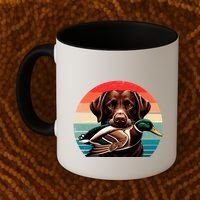 Labrador Retriever With Mallard Duck Hunting Gift Coffee Mug thumb 2