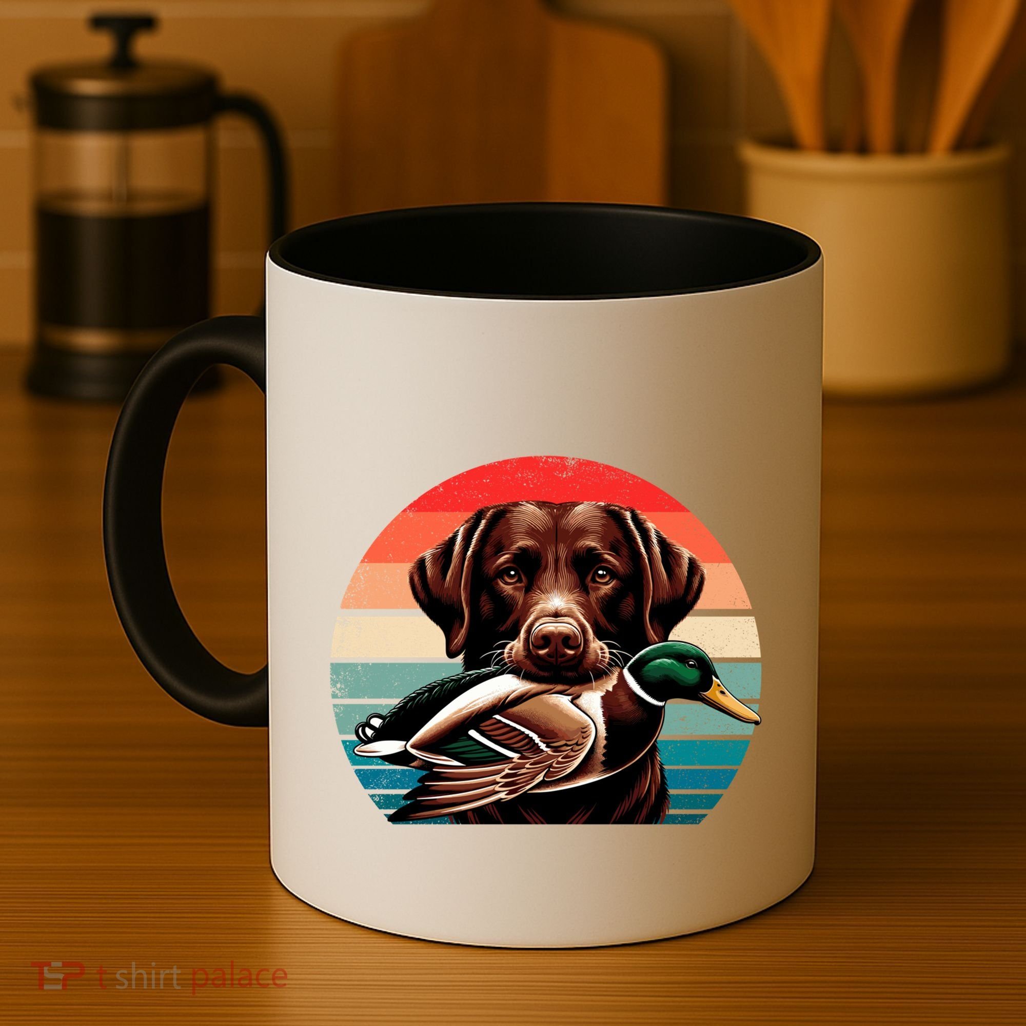 Labrador Retriever With Mallard Duck Hunting Gift Coffee Mug