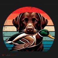 Labrador Retriever With Mallard Duck Hunting Gift Women's Hoodie thumb 2