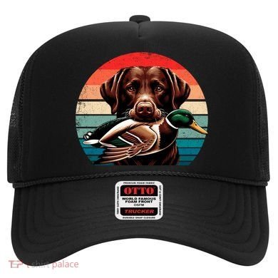 Labrador Retriever With Mallard Duck Hunting Gift Hat