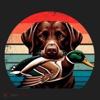 Labrador Retriever With Mallard Duck Hunting Gift Golf Towel thumb 3