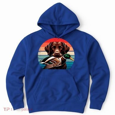 Labrador Retriever With Mallard Duck Hunting Gift Hoodie
