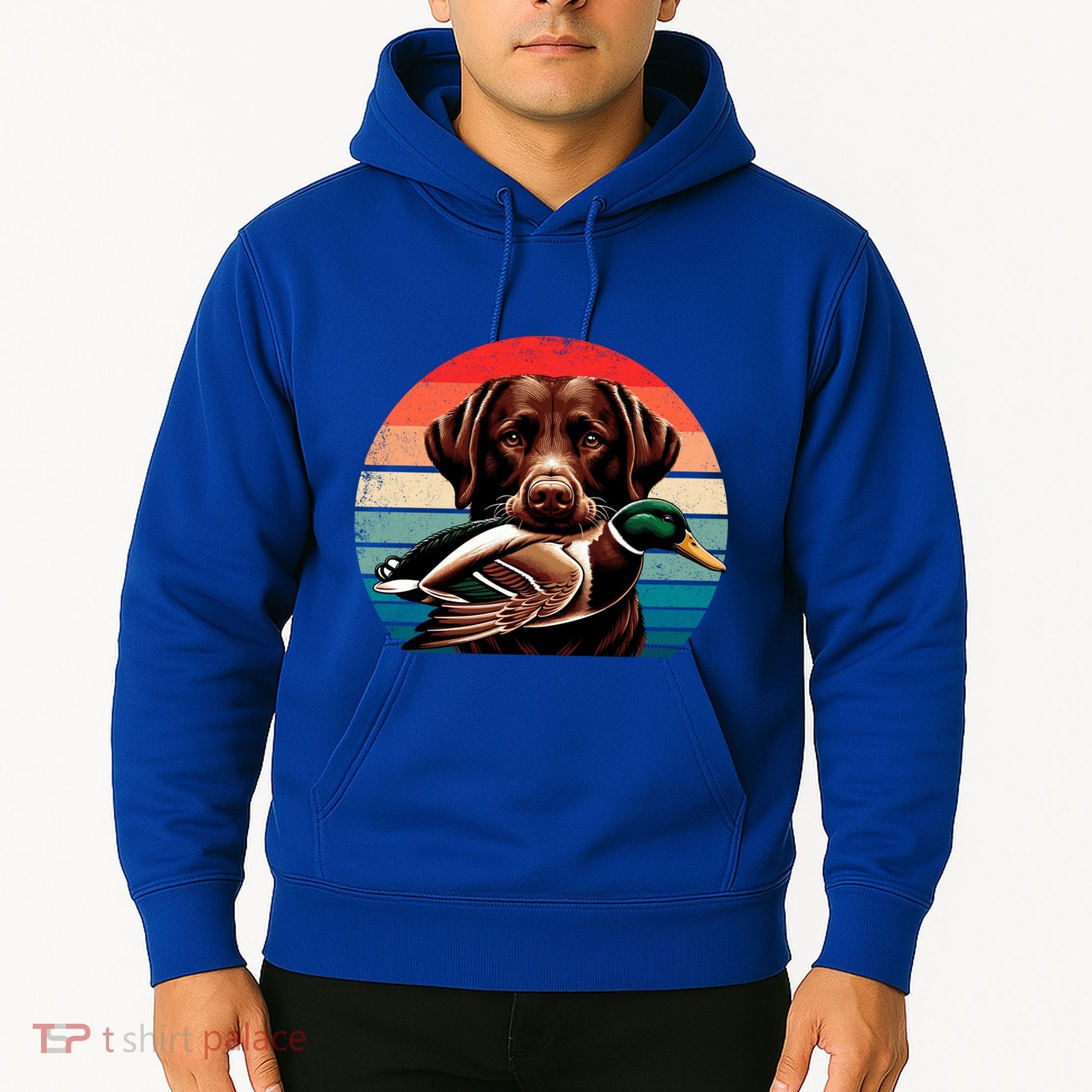 Labrador Retriever With Mallard Duck Hunting Gift Hoodie