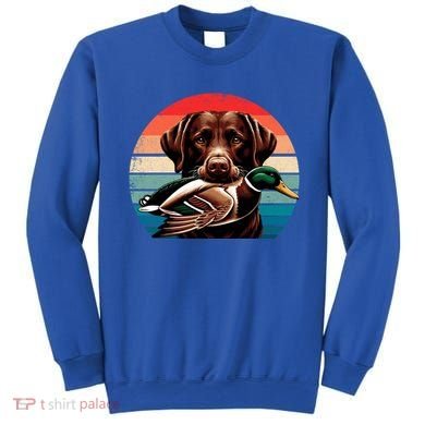 Labrador Retriever With Mallard Duck Hunting Gift Sweatshirt