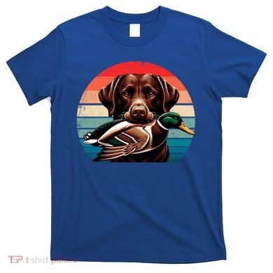 Labrador Retriever With Mallard Duck Hunting Gift T-Shirt
