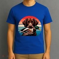 Labrador Retriever With Mallard Duck Hunting Gift T-Shirt thumb 3
