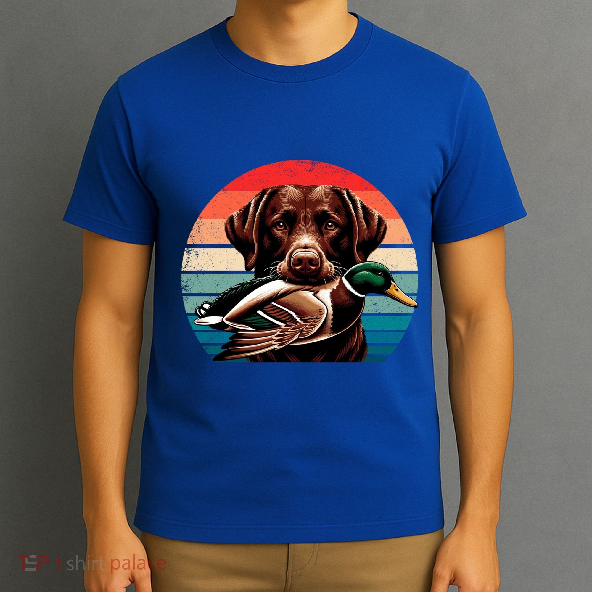Labrador Retriever With Mallard Duck Hunting Gift T-Shirt