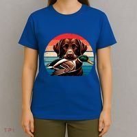 Labrador Retriever With Mallard Duck Hunting Gift T-Shirt thumb 4
