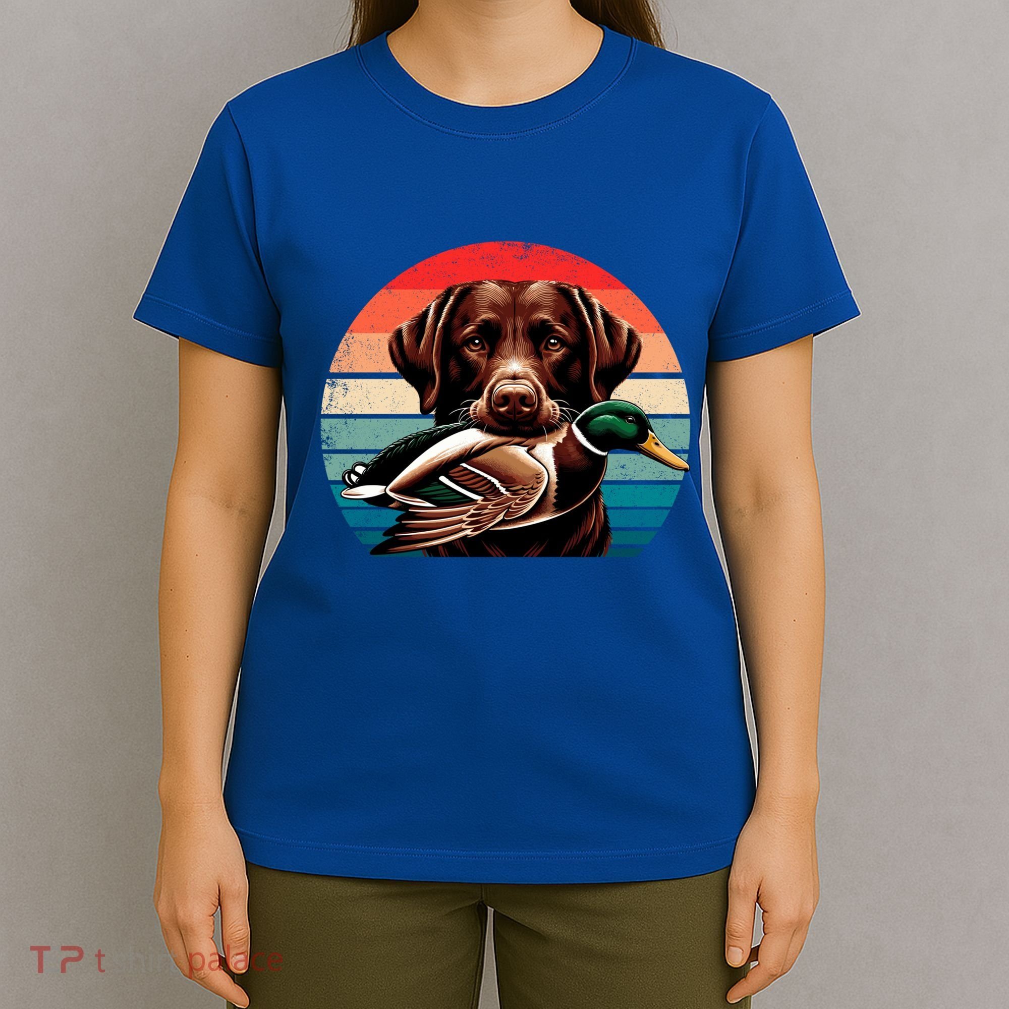 Labrador Retriever With Mallard Duck Hunting Gift T-Shirt