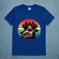 Labrador Retriever With Mallard Duck Hunting Gift T-Shirt thumb 5