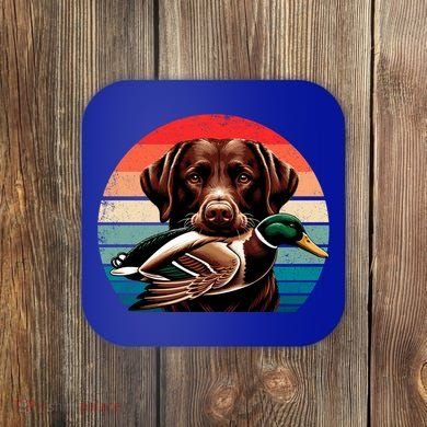 Labrador Retriever With Mallard Duck Hunting Gift Coaster