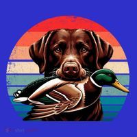 Labrador Retriever With Mallard Duck Hunting Gift Mousepad thumb 1