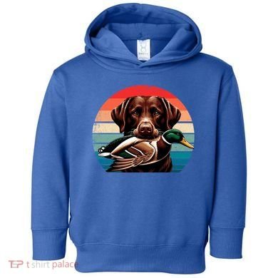 Labrador Retriever With Mallard Duck Hunting Gift Toddler Hoodie