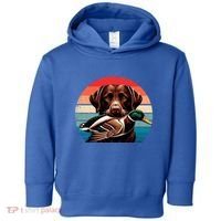Labrador Retriever With Mallard Duck Hunting Gift Toddler Hoodie thumb 0