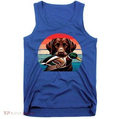 Labrador Retriever With Mallard Duck Hunting Gift Tank Top