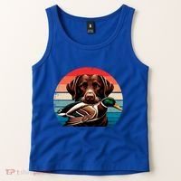 Labrador Retriever With Mallard Duck Hunting Gift Tank Top thumb 2