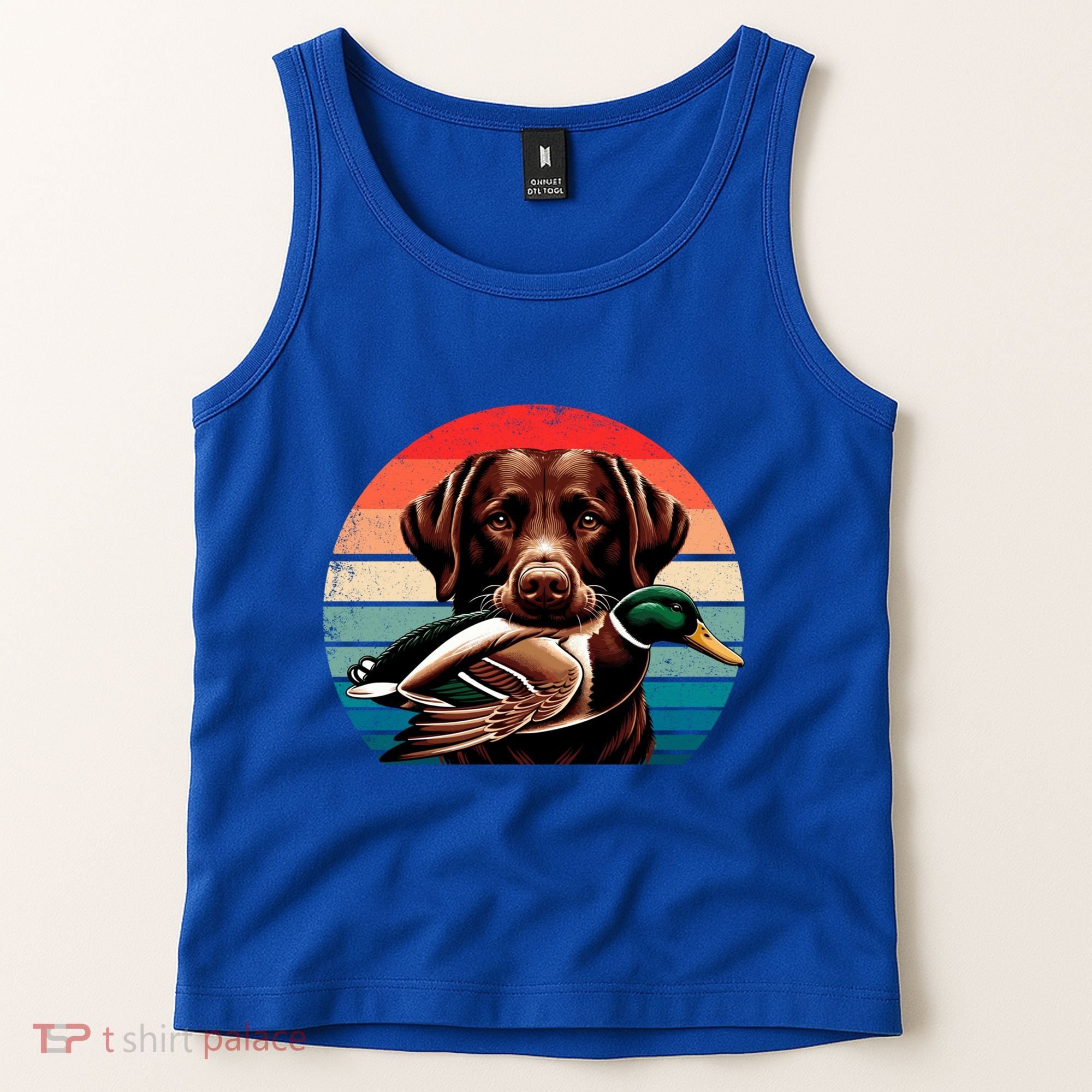 Labrador Retriever With Mallard Duck Hunting Gift Tank Top