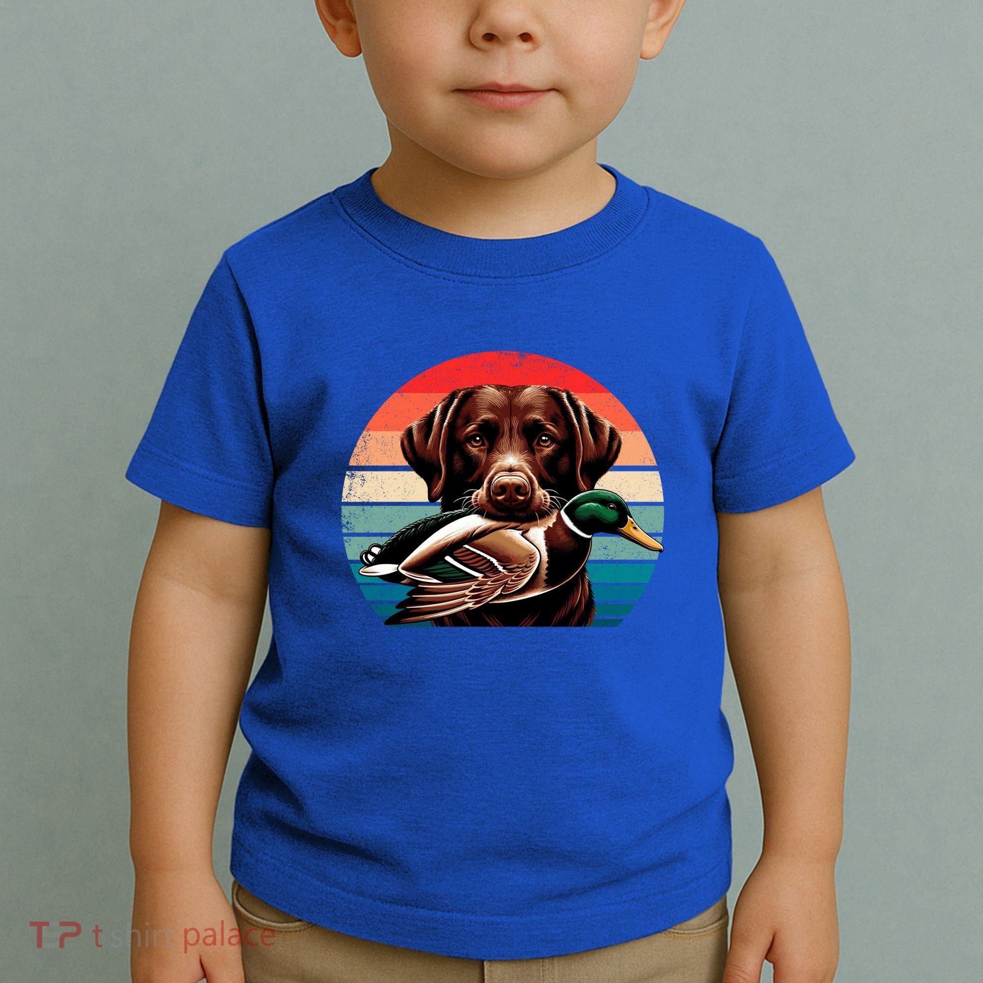 Labrador Retriever With Mallard Duck Hunting Gift Toddler T-Shirt