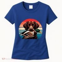 Labrador Retriever With Mallard Duck Hunting Gift Women's T-Shirt thumb 0