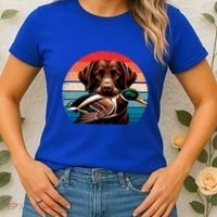 Labrador Retriever With Mallard Duck Hunting Gift Women's T-Shirt thumb 2