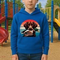 Labrador Retriever With Mallard Duck Hunting Gift Kids Hoodie thumb 2