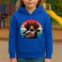Labrador Retriever With Mallard Duck Hunting Gift Kids Hoodie thumb 3