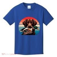 Labrador Retriever With Mallard Duck Hunting Gift Kids T-Shirt thumb 0