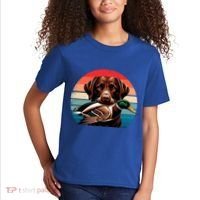 Labrador Retriever With Mallard Duck Hunting Gift Kids T-Shirt thumb 2