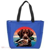 Labrador Retriever With Mallard Duck Hunting Gift Tote Bag thumb 0