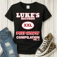 Lukes Records Xxl Peep Show Compilation Vol 1 Women's T-Shirt thumb 3