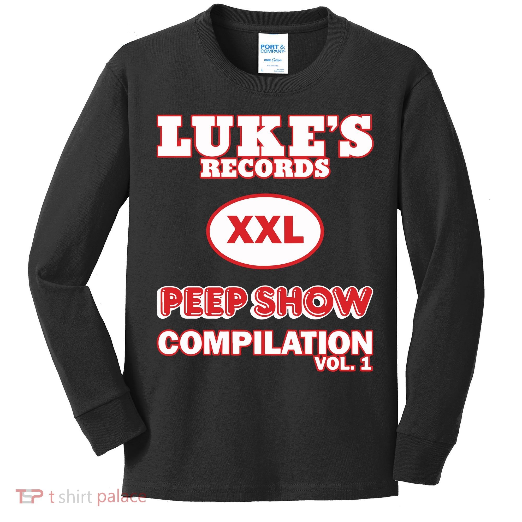 Lukes Records Xxl Peep Show Compilation Vol 1 Kids Long Sleeve Shirt