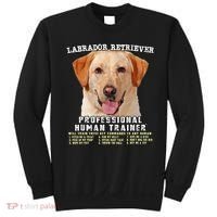 Labrador Retriever Yellow Lab Professional Human Trainer Sweatshirt thumb 0