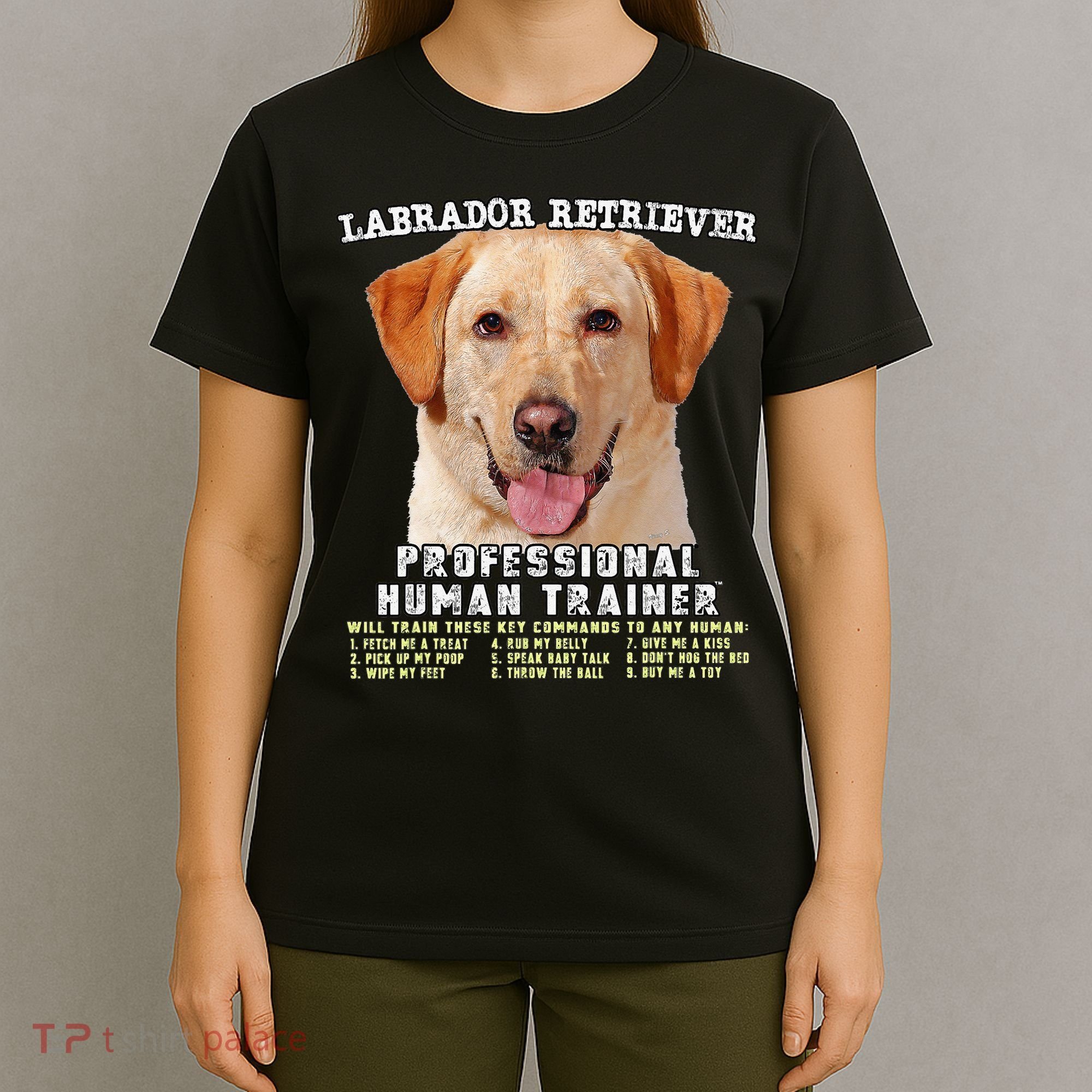 Labrador Retriever Yellow Lab Professional Human Trainer T-Shirt