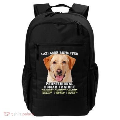 Labrador Retriever Yellow Lab Professional Human Trainer Backpack