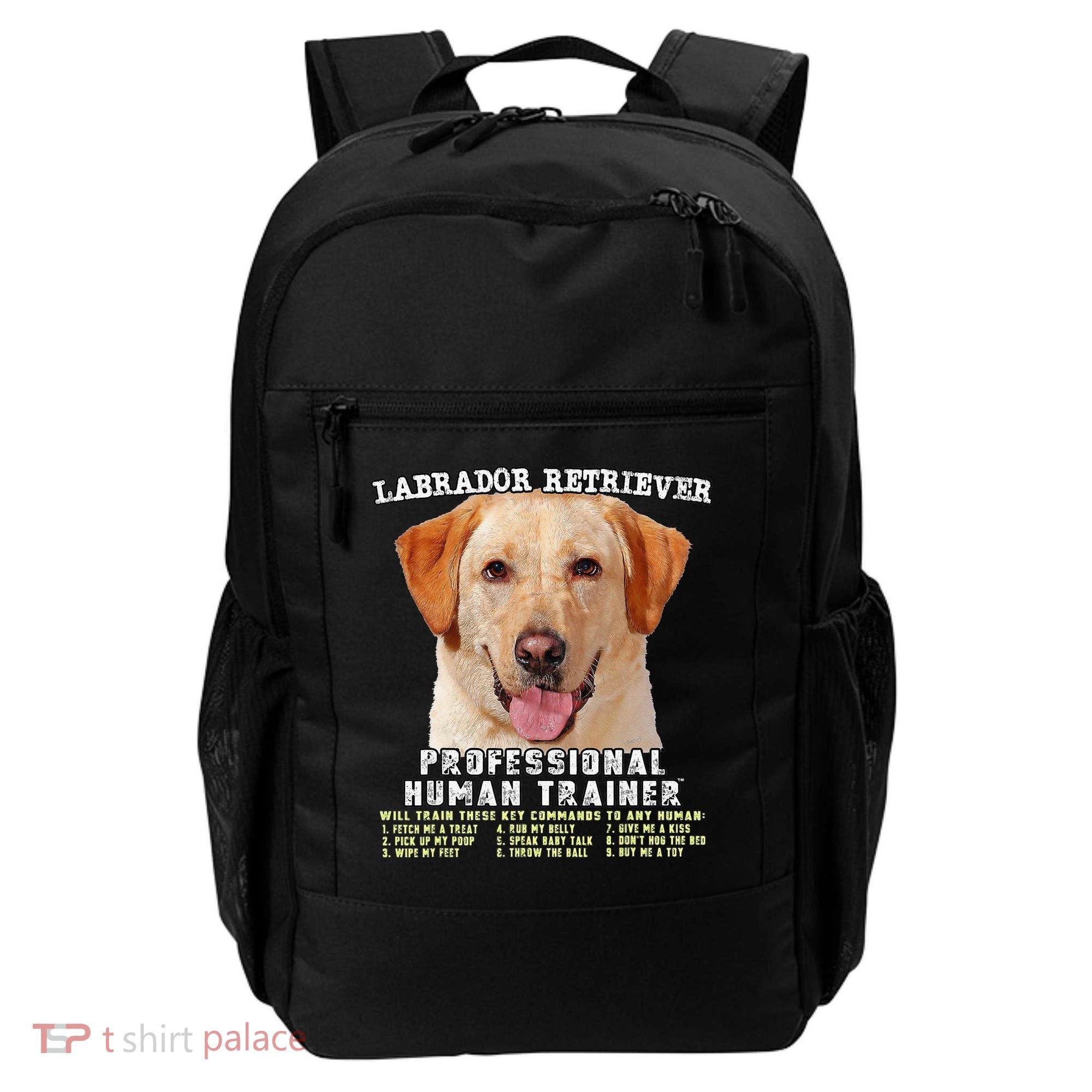 Labrador Retriever Yellow Lab Professional Human Trainer Backpack