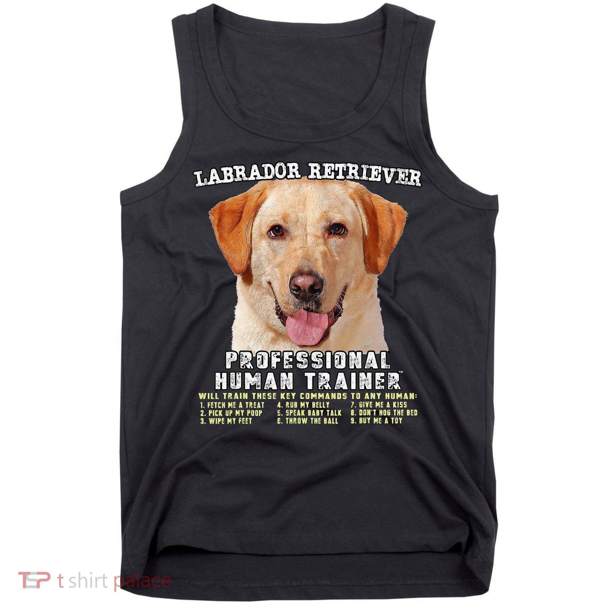 Labrador Retriever Yellow Lab Professional Human Trainer Tank Top