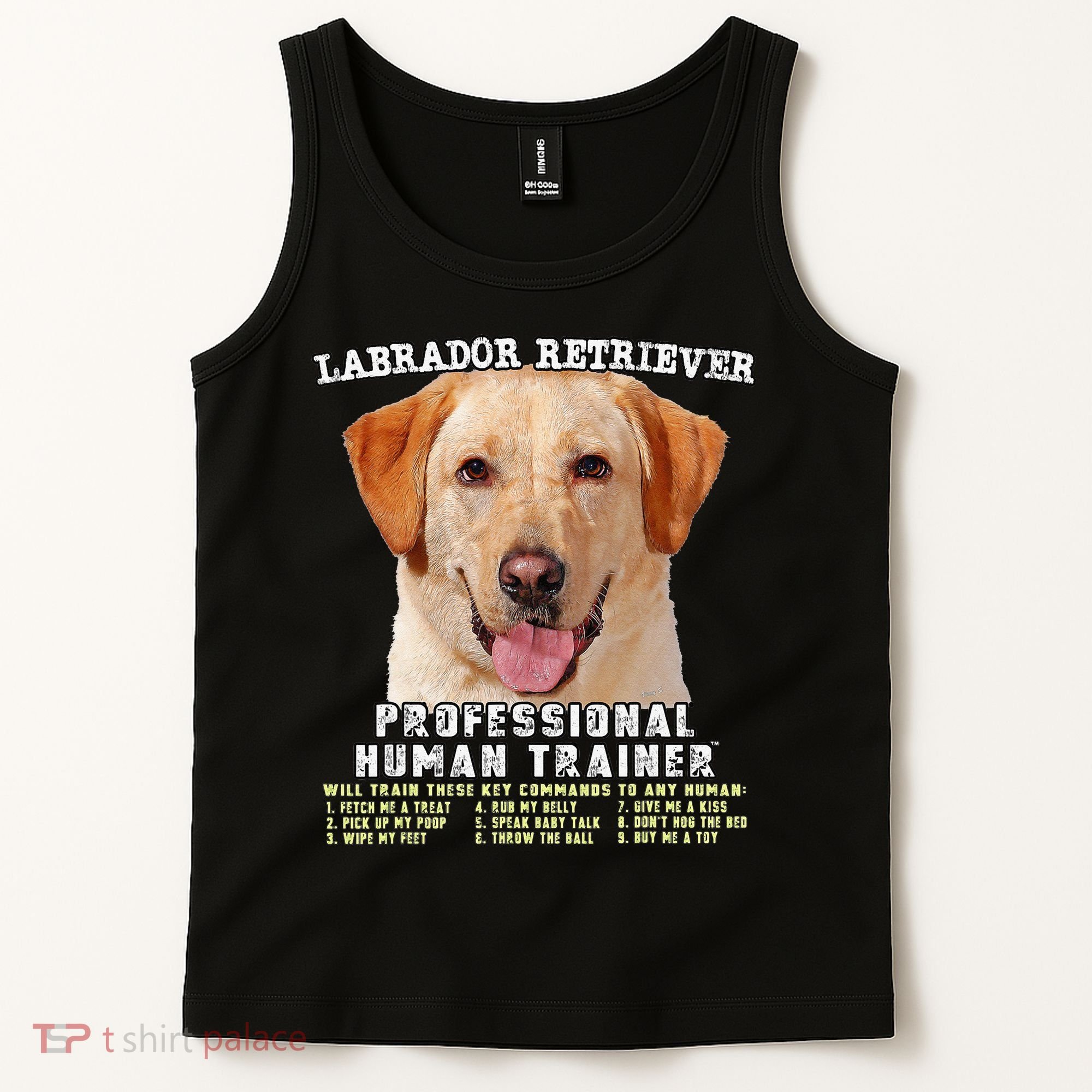 Labrador Retriever Yellow Lab Professional Human Trainer Tank Top