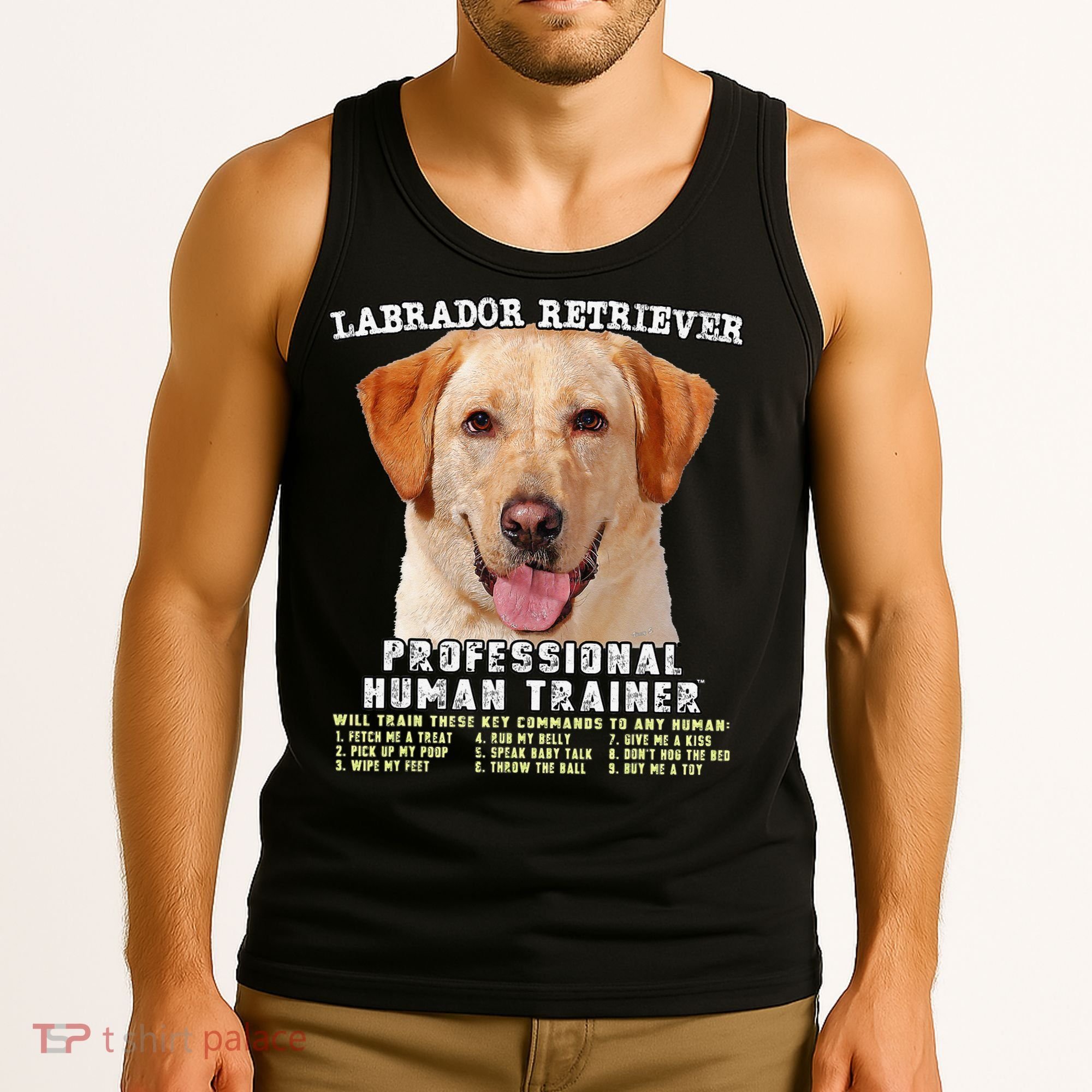 Labrador Retriever Yellow Lab Professional Human Trainer Tank Top