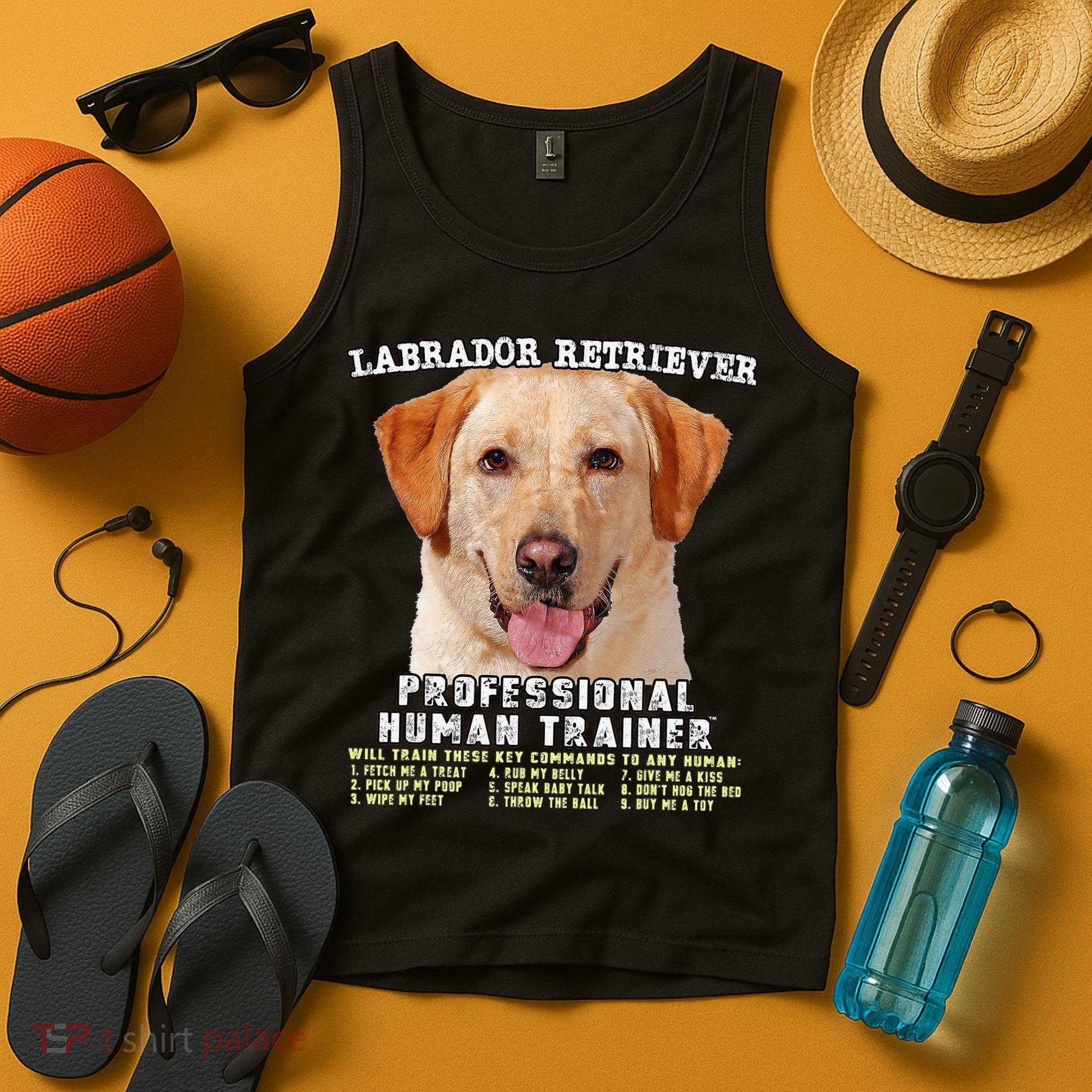 Labrador Retriever Yellow Lab Professional Human Trainer Tank Top